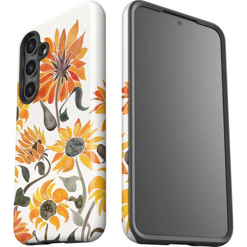 Yellow Sunflower by Cat Coq Galaxy S24 Plus Impact Case